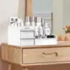 Cosmetic Display Case Desk Storage Box with Clear Drawers Large Capacity Makeup Brush Organizer For Bathroom Desktop 1