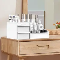 Cosmetic Display Case Desk Storage Box with Clear Drawers Large Capacity Makeup Brush Organizer For Bathroom Desktop 1