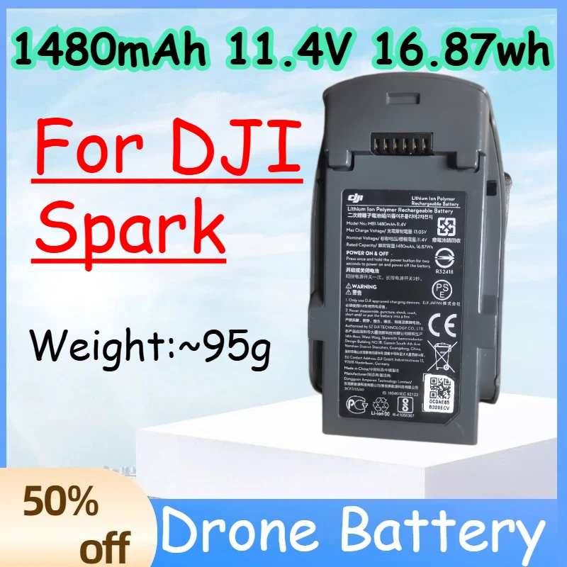 Batterie Drone DJI Spark 1480mAh 11.4V 16.87Wh Rechargeable