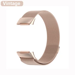 Elegant Milanese Metal Strap - Magnetic Bracelet Replacement Wristband - Charge 5 or 6 (Vintage)