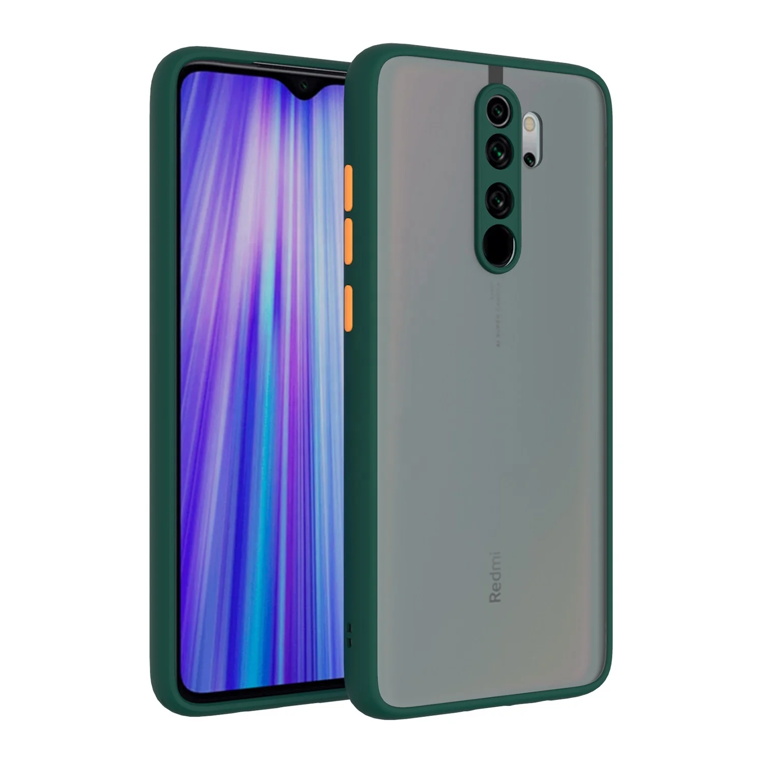 Langlebige Abdeckung, matt, durchscheinend, PC, stoßfest, Handyhülle für Xiaomi Redmi Note 8 Pro 9 9S 10 10S 11 11S Redmi 9A 9C 9T Hülle – Detail 2