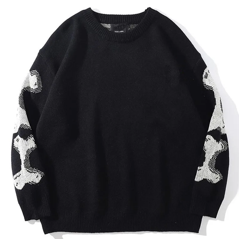 Skeleton Design Autumn Men's Fashion Sweater - true deals club