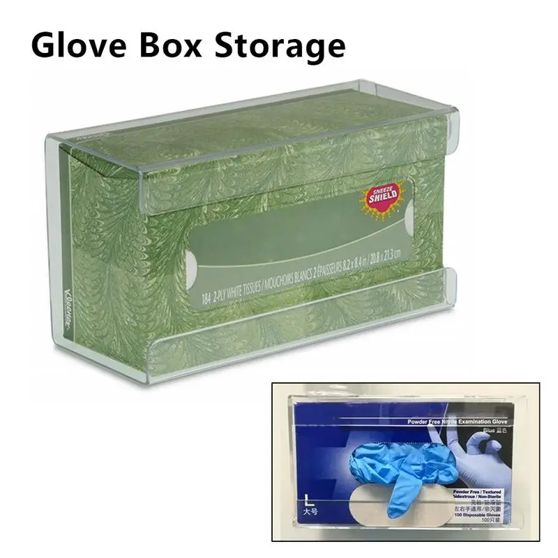 

Glove Tissue Paper Storage Box Labor Insurance Display Boxes Tissue Acrylic Glove Dispenser Rack Wall Mountable Tissue Holder
