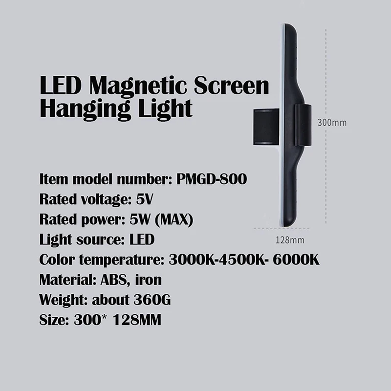 Monitor de Computador Monitor de Tela Lâmpada para Casa Decoração de Escritório Luz de Leitura Alimentado Mesa Olho-cuidado Led Quarto Luz Usb 6 Computers & Electronics