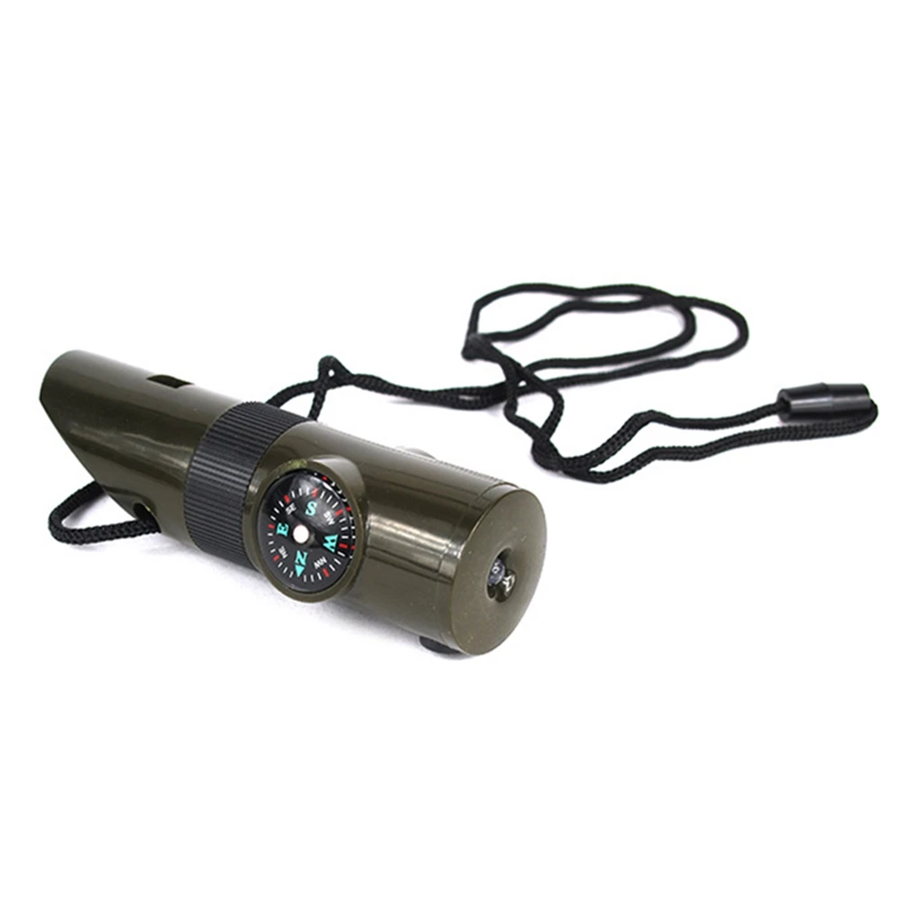 Survival Whistle Tool 7 In 1 Mini SOS Survival Kit
