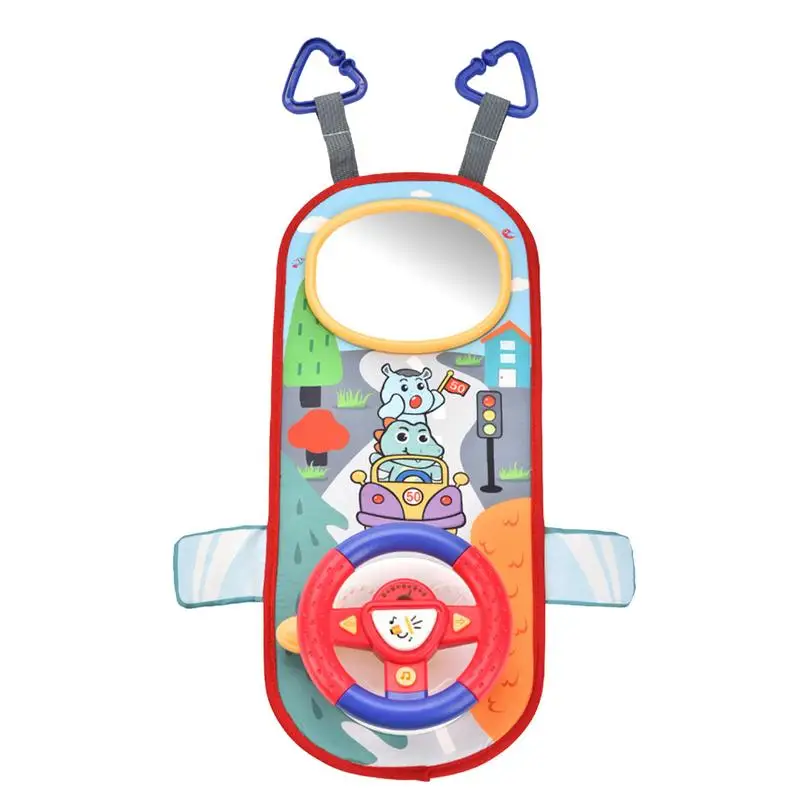 

Kids Steering Wheel Toy Simulated Driving Steering Wheel 360 Rotating Funny Interactive Pretend Play & Simulated Driving Toy