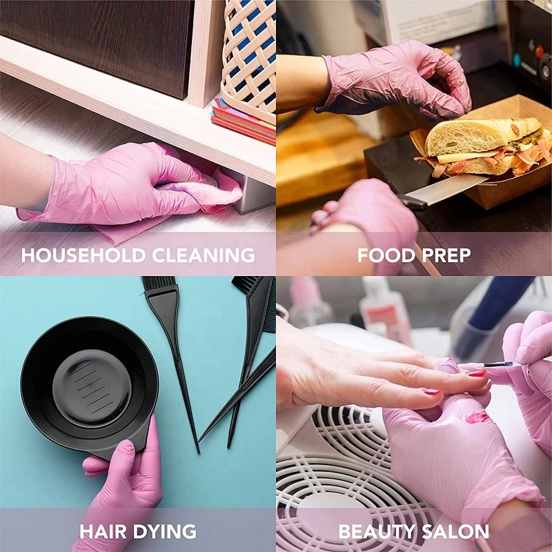 20PCS Nitrile Gloves Disposable Latex Gloves Kitchen Household Clean Tool Garden Cleaning disposable gloves nitrile gloves cleaning gloves garden work gloves horticultural gloves