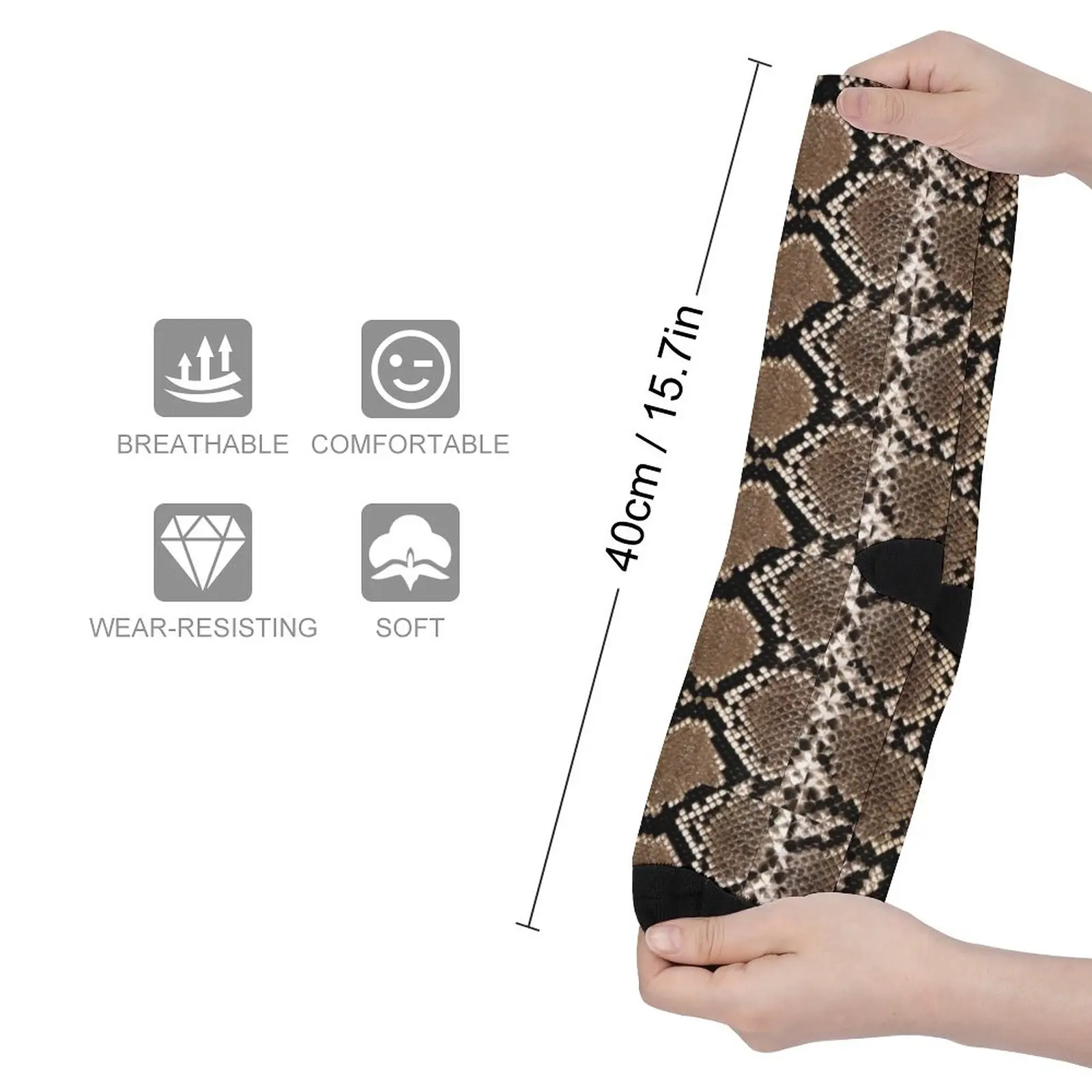 real snake pattern Socks cycling socks Cartoon characters socks