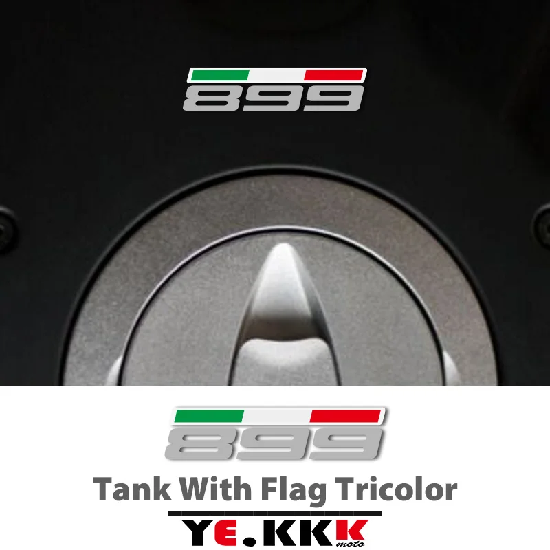 1 Sticker For DUCATI 899 SP EVO Panigale S Monster Tank Flag Tricolor Sticker Decal Customization