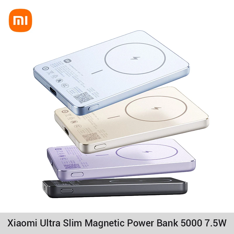 Xiaomi Ultra Slim Magnetic Power Bank 5000mAh WPB0507S Qi