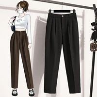 Plus Size Pants Woman 2024 Autumn Winter New Arrival High Elastic Waist Suit Pants High Quality Korean Style Straight Trousers - Image 3