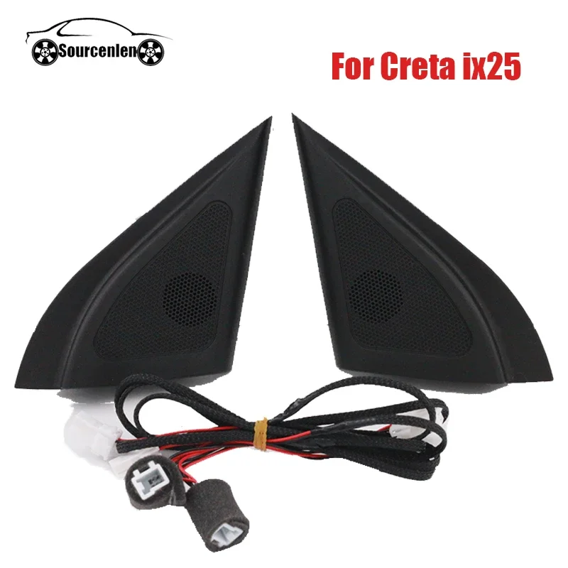 Stereo Speaker Tweeter Audio Speakers Kit Midrange Speakers Audio Speaker Adapter For Hyundai Ix25 Creta