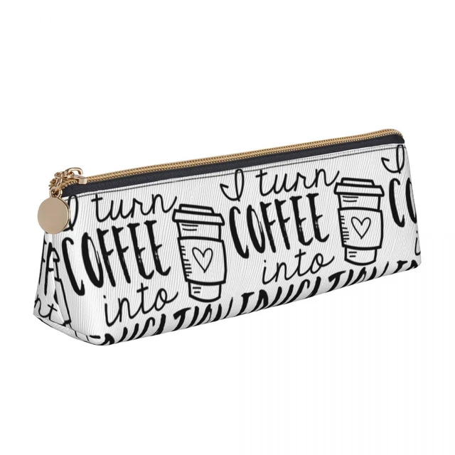 Teacher Pencil Case coffee Teaching School Education Portable