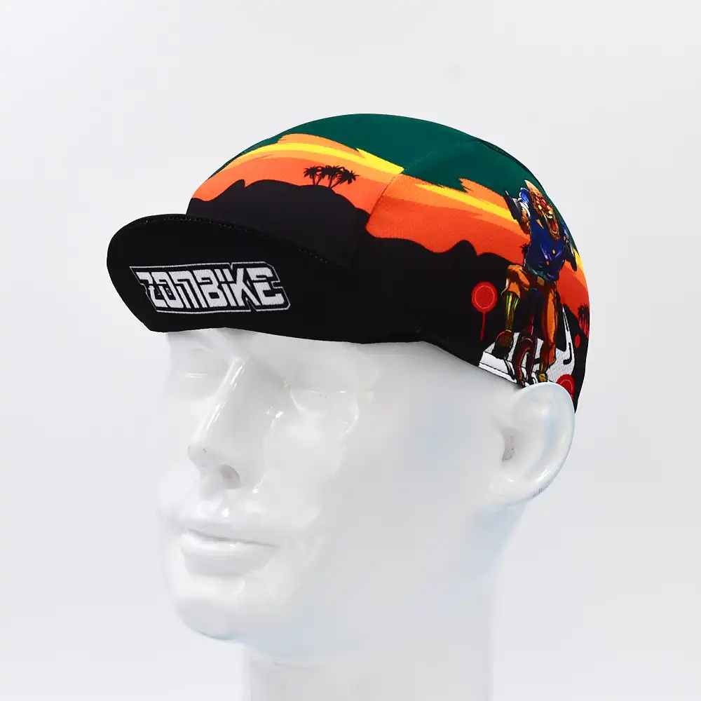 Classic Retro Print Cycling Caps for Men and Women, Breathable Bicycle Hat, Bike Caps, Unisex 2