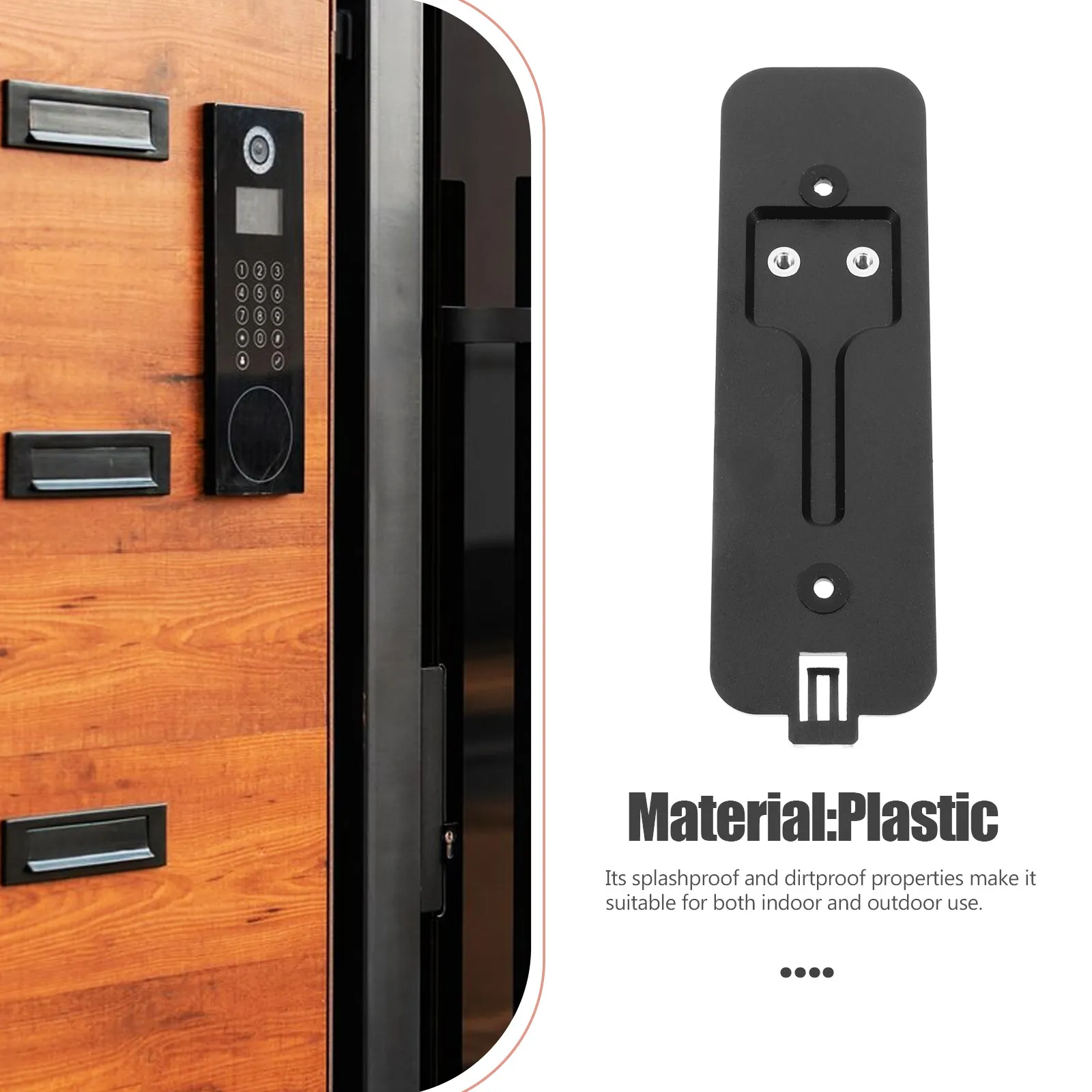 튼튼한 플라스틱 도어벨 백 플레이트 링 비디오 도어벨과 호환 가능 심플한 디자인 미적 감각의 홈 시큐리티 마운트 브래킷