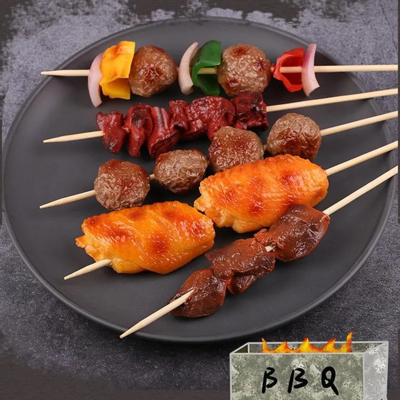 Simulated Barbecue BBQ Skewer DIY Making Food Model Room Outdoor Photography Road Toys Children's Home Crafts
