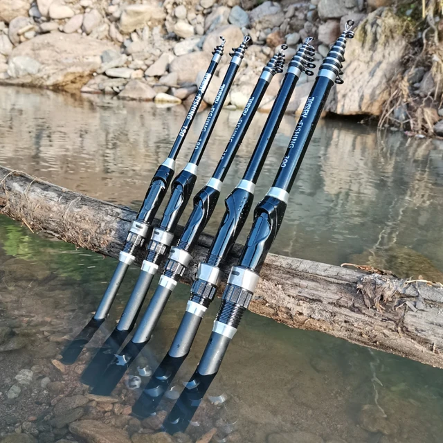 Telescopic Rock Fishing Rod Spinning Fly Carp Feeder Carbon Fiber Pesca 3m  2.7m 2.4m 2.1m 1.8m 1.5m Mini Travel Rod Reel Seat - Fishing Rods -  AliExpress