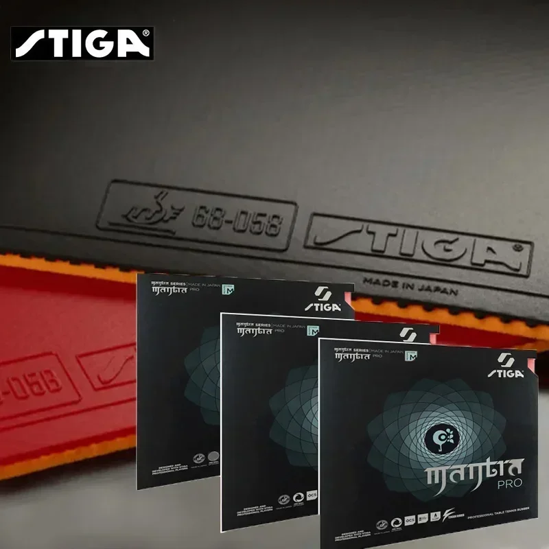 STIGA-MANTRA PRO Table Tennis Rubber Semi-Hollow Ping Pong Rubber AstrBalancing Pro M H XH Series Pimples-in Offensive