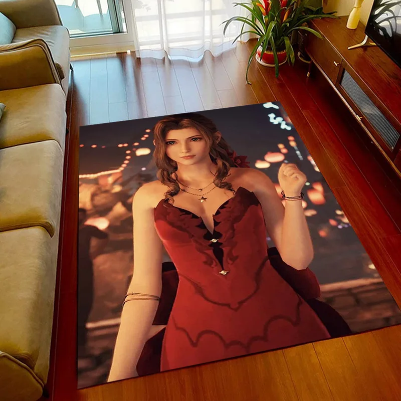 thumbnail image 1 of Alfombra estampada de Final Fantasy para sala de estar, alfombras para acampar, cosas más extrañas, tapetes para picnic, tapete de yoga antideslizante, regalo para fanáticos, alfombra de deportes elec, 1 of 4