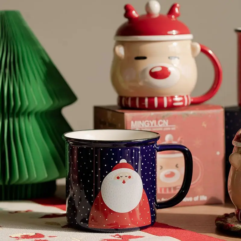 Elk Christmas Ceramic Mug 4