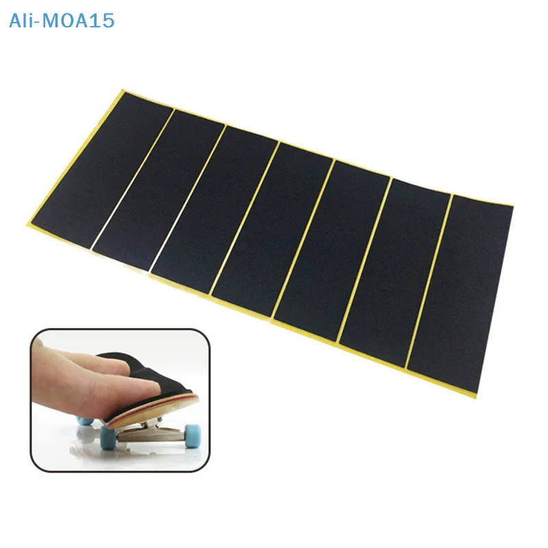 

10PCS Wooden Fingerboard Deck Uncut Tape Stickers Black Foam Grip Tape Stickers