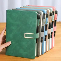 Carnet vintage en cuir A5 avec couverture souple personnalisée - parfait pour les réunions d'affaires et la vie universitaire 5