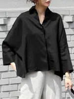 VONDA 2024 Fashion Women Shirts Autumn Long Sleeve Elegant Blouse OL Style Tunic Tops Oversized Casual Solid Loose Party Blusas - Image 2