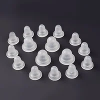 100Pcs S/L Soft Silicone Tattoo Ink Cups Disposable Microblading Makeup Pigment Holder Container Caps Tattoo Accessories Supply 2