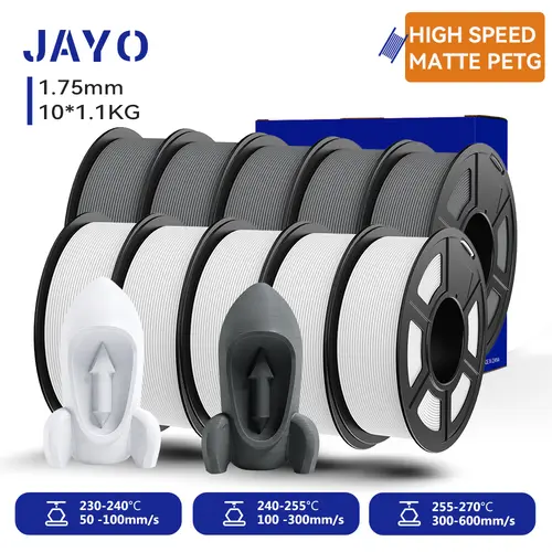JAYO 3D Printer PLA/PLA Meta/PETG/PLA PLUS/PLA Matte Filament 1.75mm 9/10 Rolls 3D Printing Materials for 3D Printer&3D Pen - Image 48