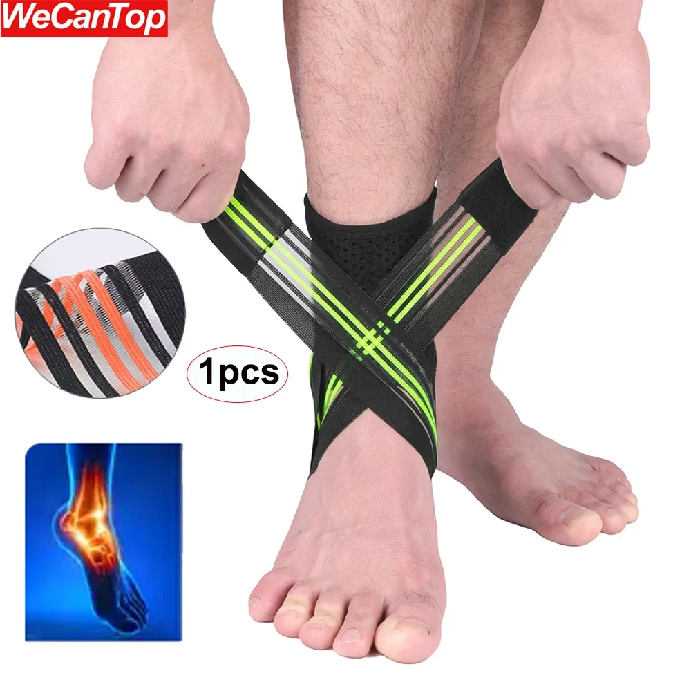 

1PCS Ankle Braces Support Protection,Adjustable Compression Ankle Wrap Braces for Sprained Ankle,Sports Injuries for Women & Men