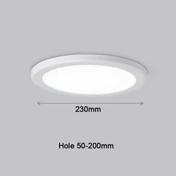 Ultra - Thin Adjustable LED Ceiling Downlight - Warm light (Round - 20w - WH)