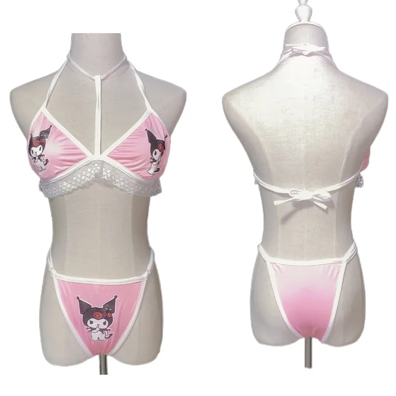 SanriosKuromiAnimeCuteCartoonUnderwearSetSexyEuropeanandAmericanHotGirlsThreepoint