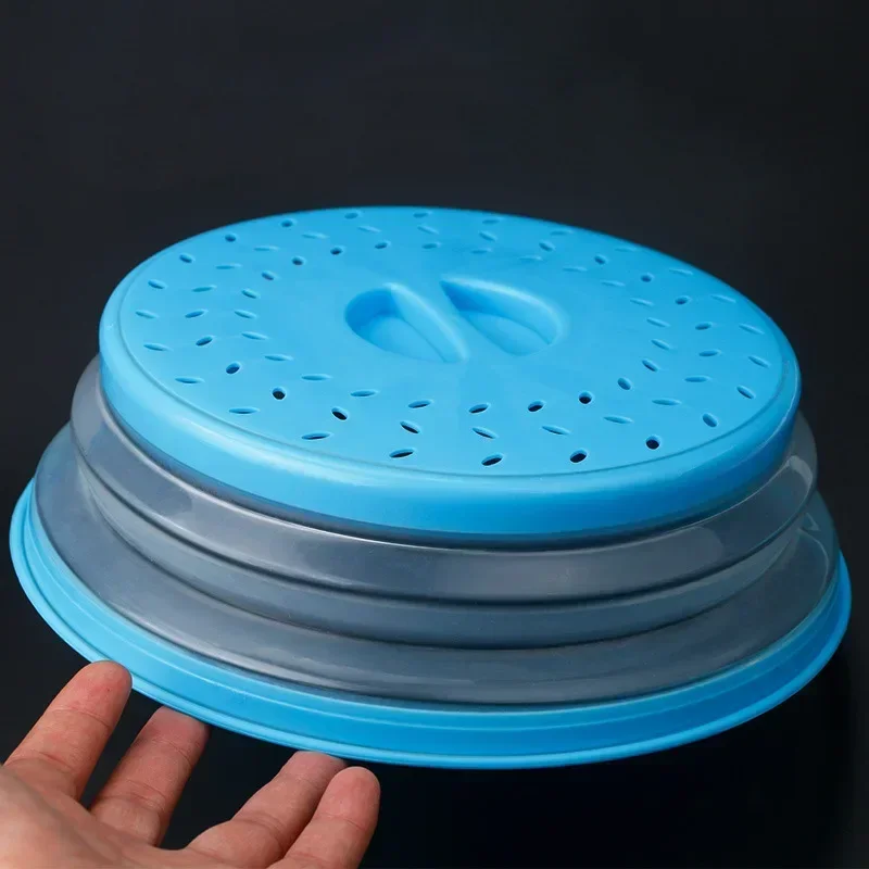 Microwave Splatter Cover Kitchen Tools Heating Folding Fresh-keeping Oil-proof Splash-proof Lid
