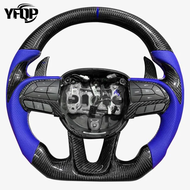 

High quality carbon fiber steering wheel for dodge steering wheel bright twill carbon