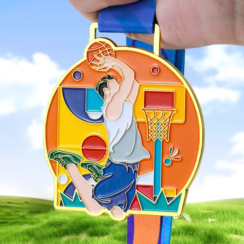 Customization Sports Metal Medal, Gold, Silver, Copper, Student Competition Souvenirs Awards, Hanging Around the Neck Decor, 3Pc