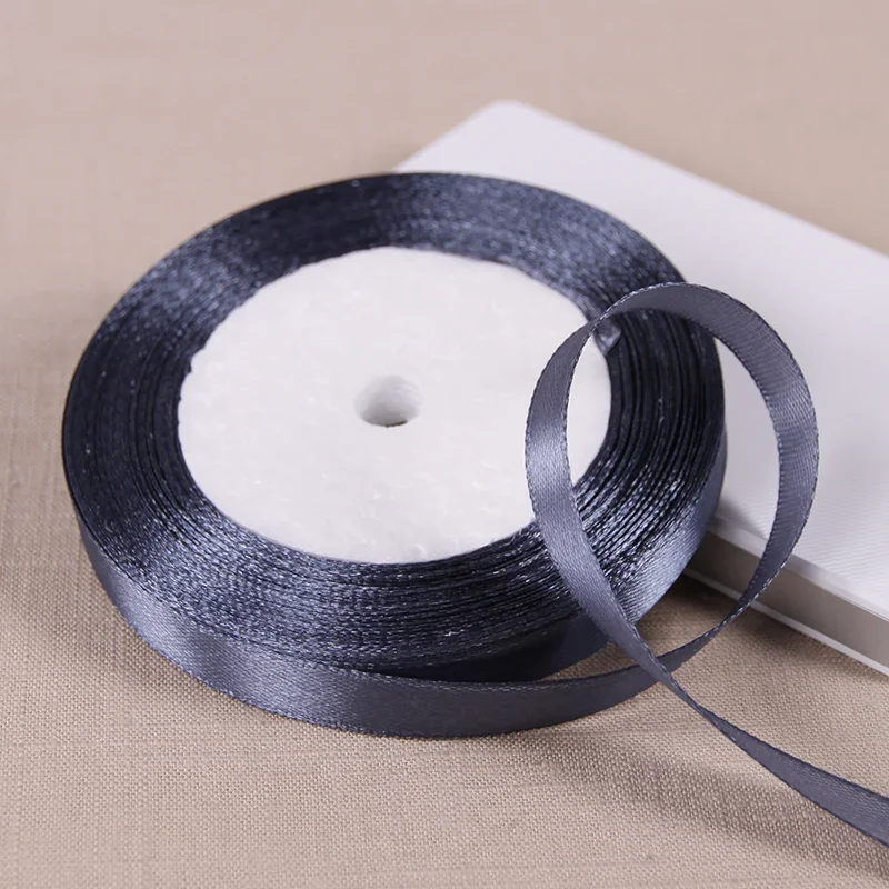 Satin Ribbon Roll - 10mm x 22m, DIY Craft & Gift Wrapping - White