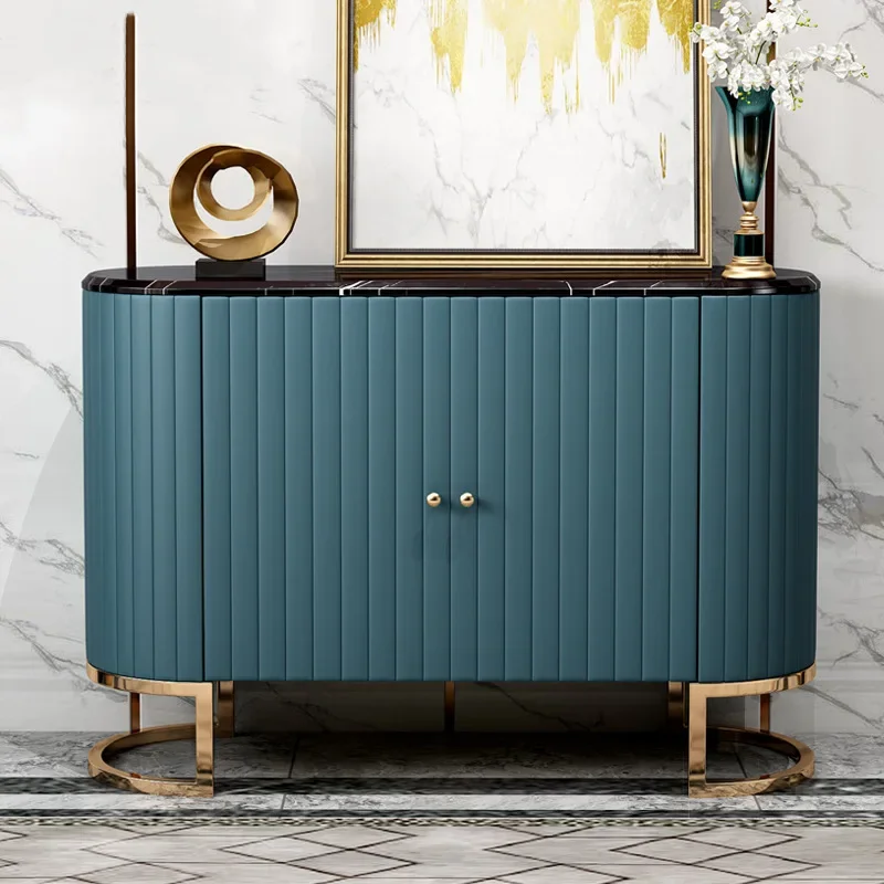 

Современный марокканский шкаф из нержавеющей стали, Простой Мраморный шкаф для хранения веранды, фурнитура, боковой шкаф