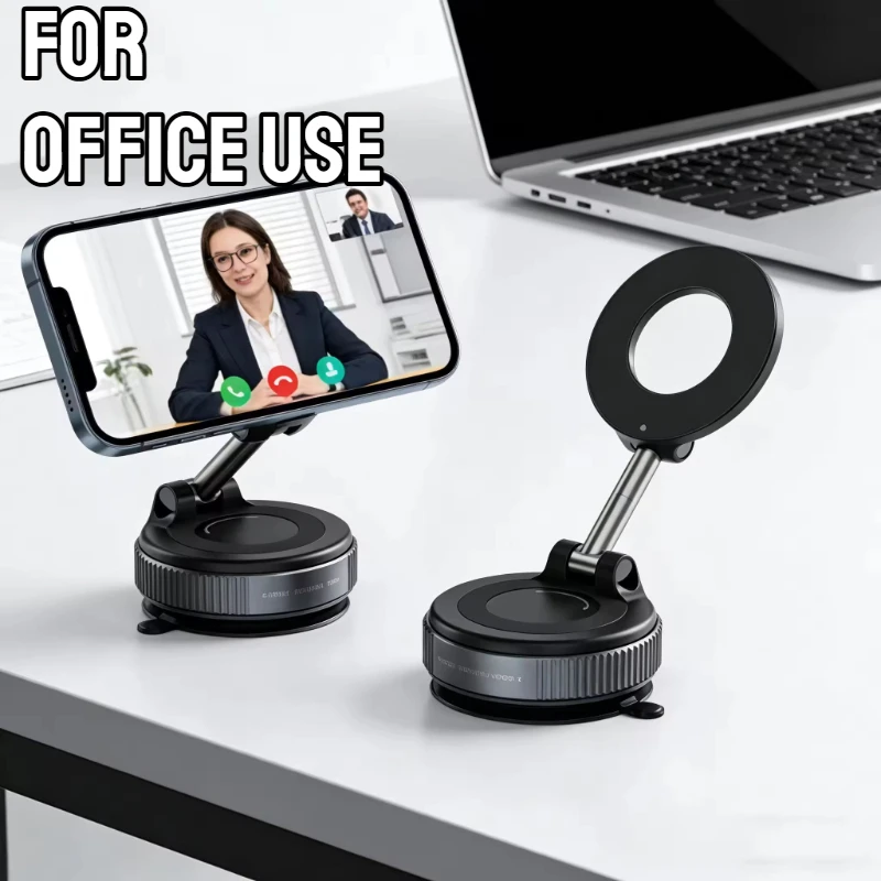 Ultra-Stable Magnetic Car Phone Mount with 360° Rotation - Sleek Minimalist Dashboard Stand