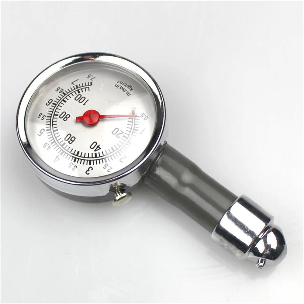 

Deflatable Tire Gauge Measuring Range 0-500 Metal Material Visible Kilograms Long Life High Precision Boxed Tire Pressure Gauge