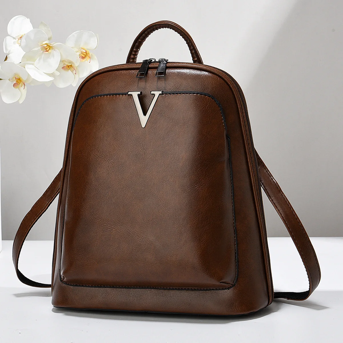 Trendy Backpack 2025 Women's Leisure Waterproof Travel Bag Computer Bag Backpack High School Junior High School Student Backpack 4