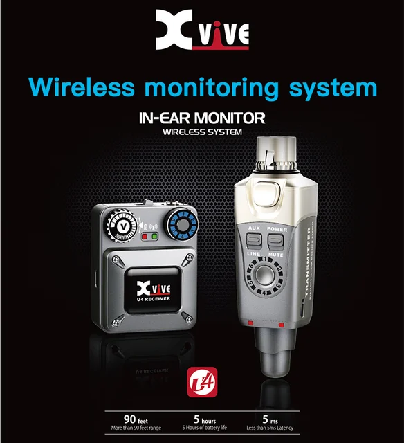 Xvive U4 イヤモニ送信機/受信機 【公式通販】