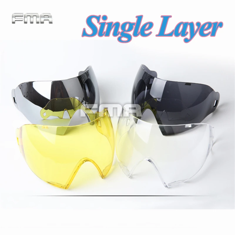 FMAOutdoorF1MaskSinglelayerReplacementLensesPCPaintballFull