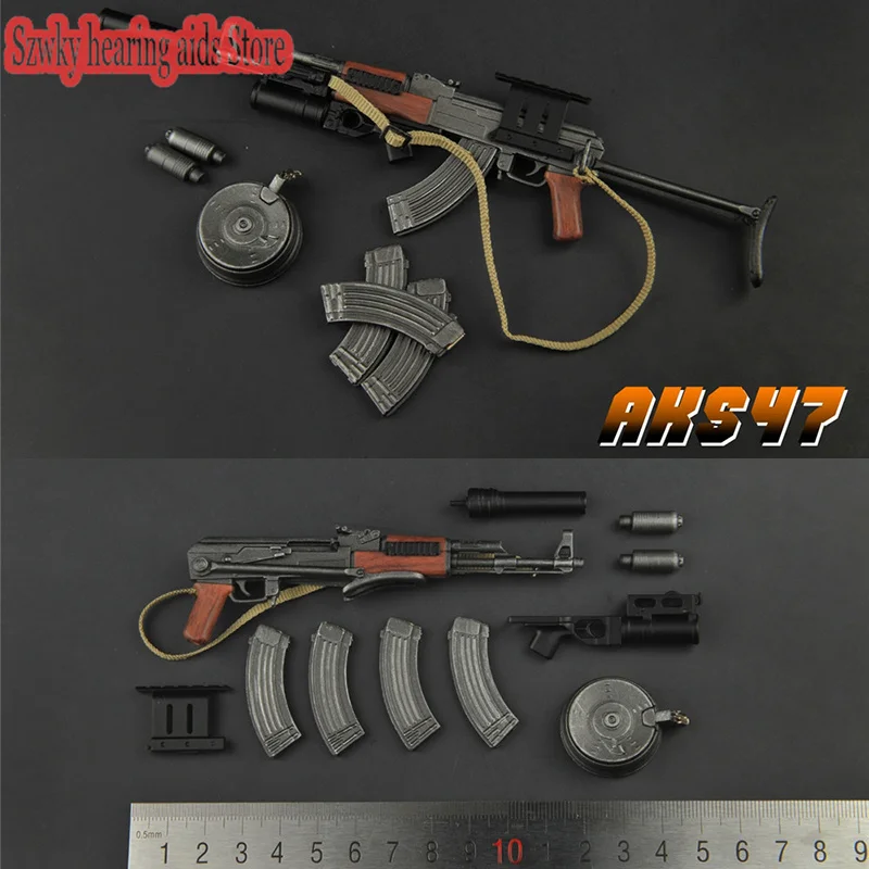 ZYTOYS 1/6 Scale ZY2007 Weapon Model AK47 Gun Figure Toy Gift F 12'' Doll 