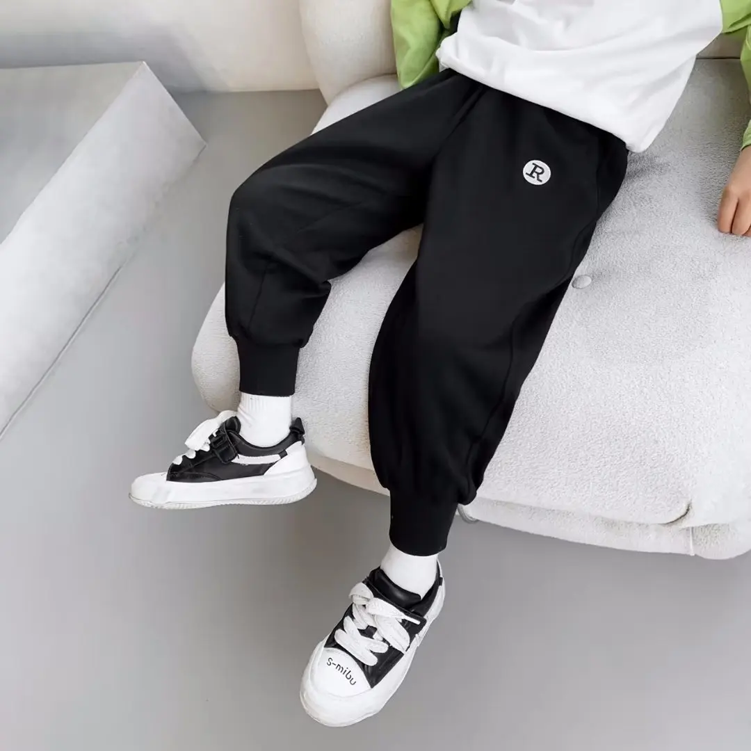 Spring Boys Sports Pants Thin Casual Pants High Street Hip Hop Children's Guard Autumn High Quality Children's Clothing