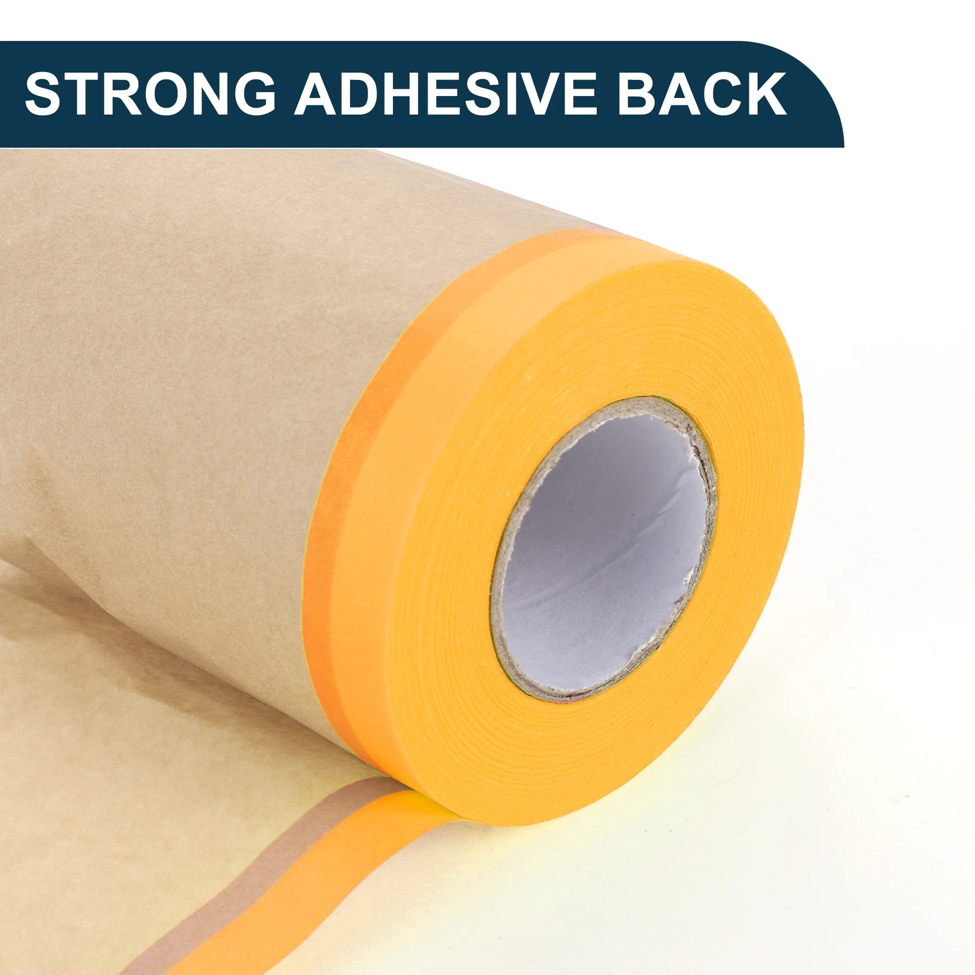 X Autohaux 15M Long 10/15/30/45/50/55/60cm Width Car Paint Masking Film Protective film Pre-Taped Masking PE Film Kraft Paper