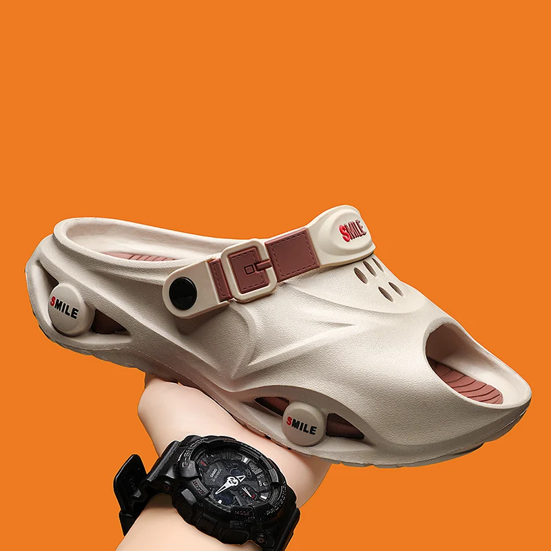Summer Men Slippers Platform Slides Outdoor Garden Shoes Waterproof Beach Slippers Flip Flop Casual Indoor Shoe For Couple 36-45