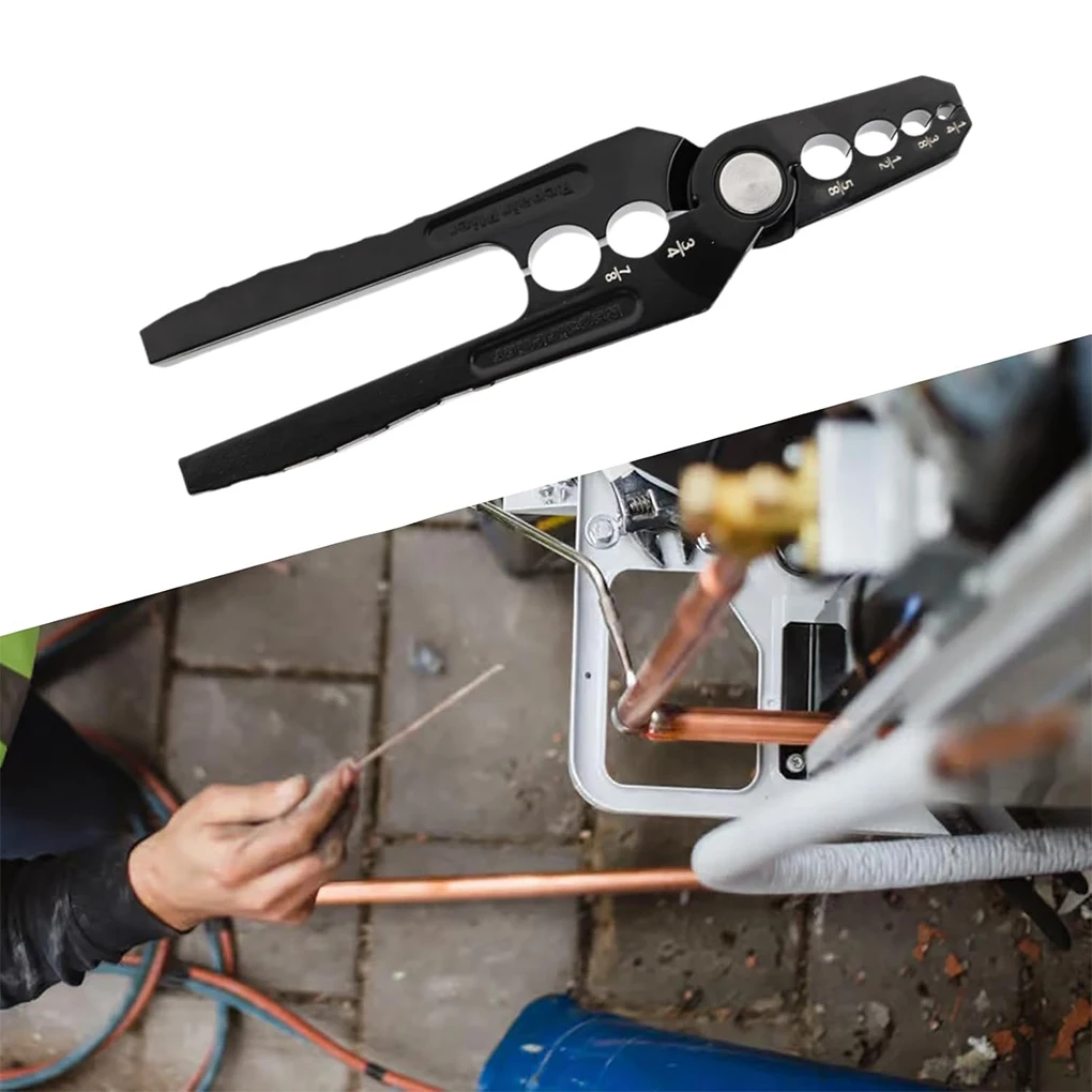 Copper Tubing Repair Tool Air Conditioning Air Condition Pliers Copper Pipe Rounder With 6 Hole
