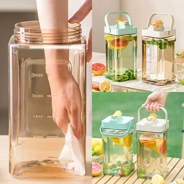 3.5L Refrigerator Cold Water Bottle Large Capacity Kettle with Faucet Iced Beverage Dispenser Kitchen Drinkware Container 3