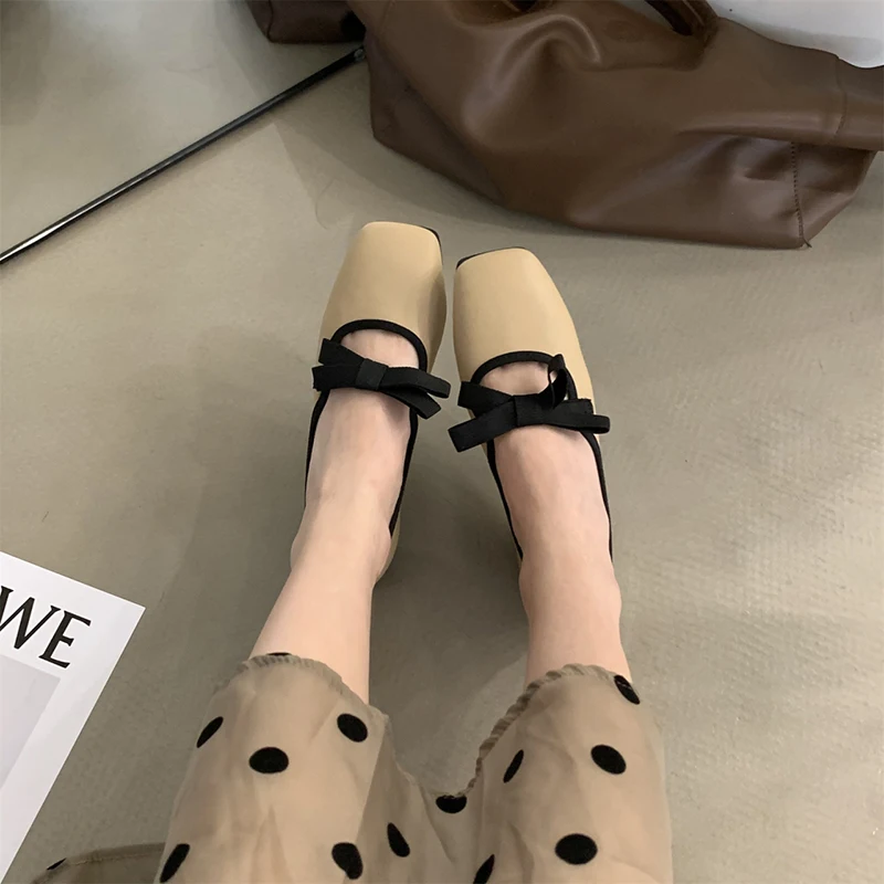 Women Loafers Shoes Fashion Soft Bottom Flats Shoes Casaul Shallow Female Slip On Elegant Granny Shoes