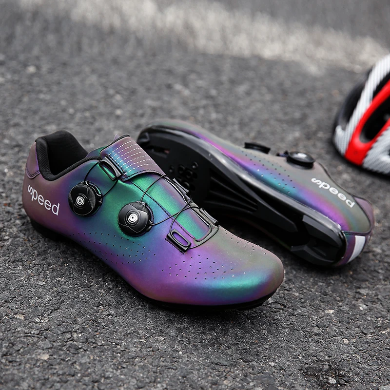 Cycling Shoes Men's Outdoor Road Bike with Peloton Bike Compatible Night Reflective Road Shoes